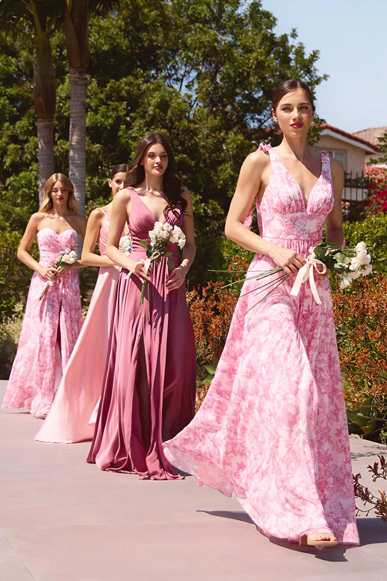 Caitlin Gown - Versatile Tie-Front Chiffon Dress