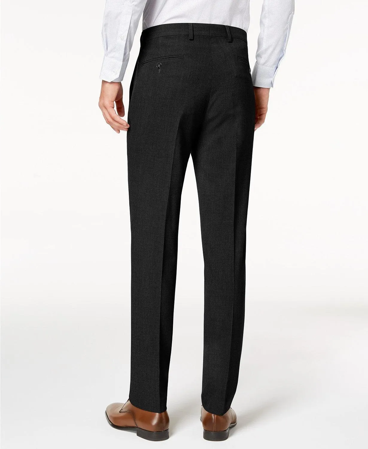Calvin Klein Mens Skinny fit Dress Pants 34 / 34 Black Stretch