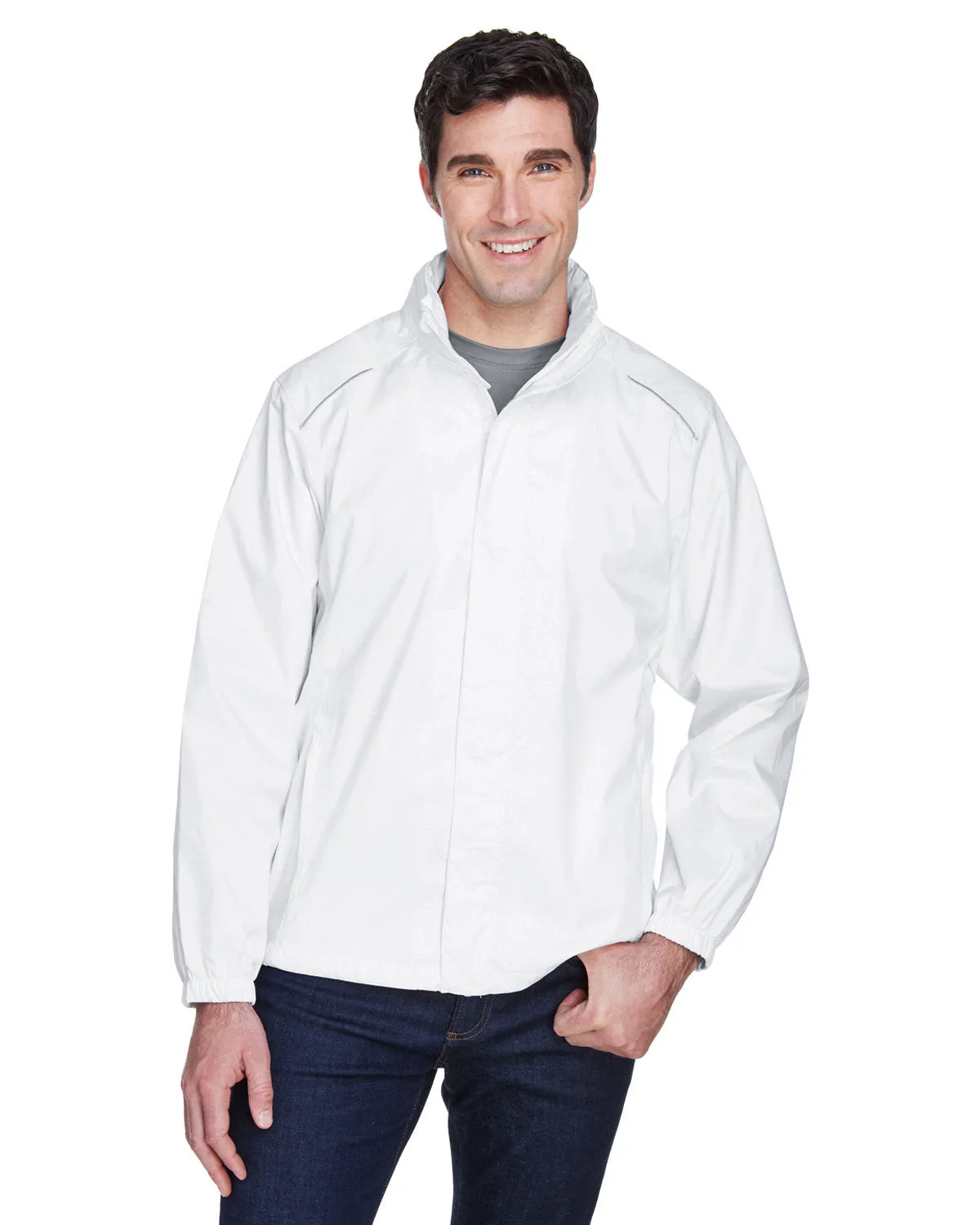CORE365 Men's Climate Seam-Sealed Lightweight Variegated Ripstop Jacket