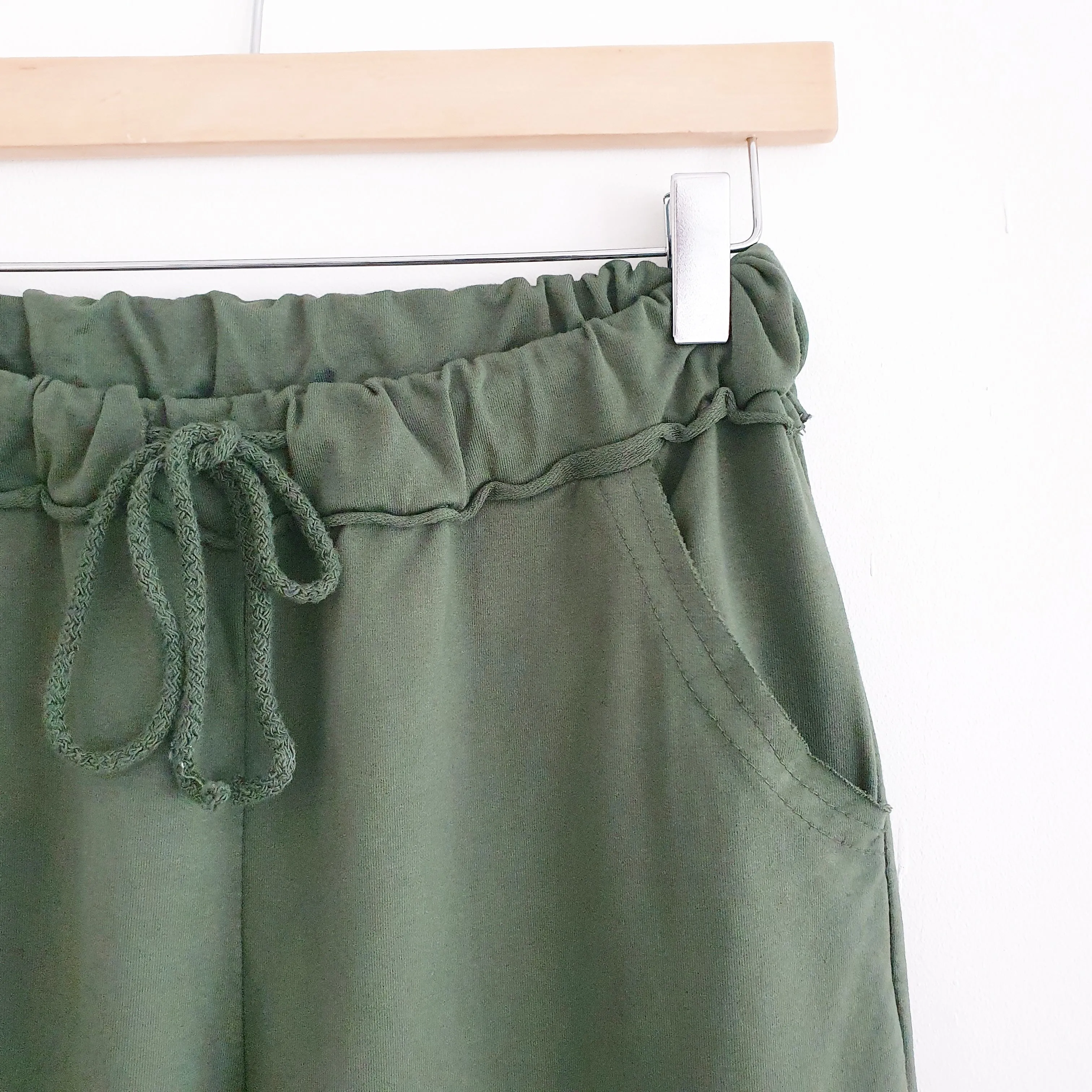 Cotton Lounge Pants in Khaki