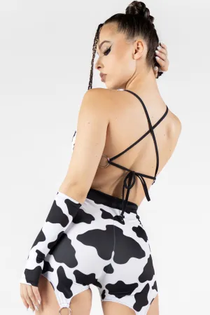 Cow O-Ring Flare Pants Set