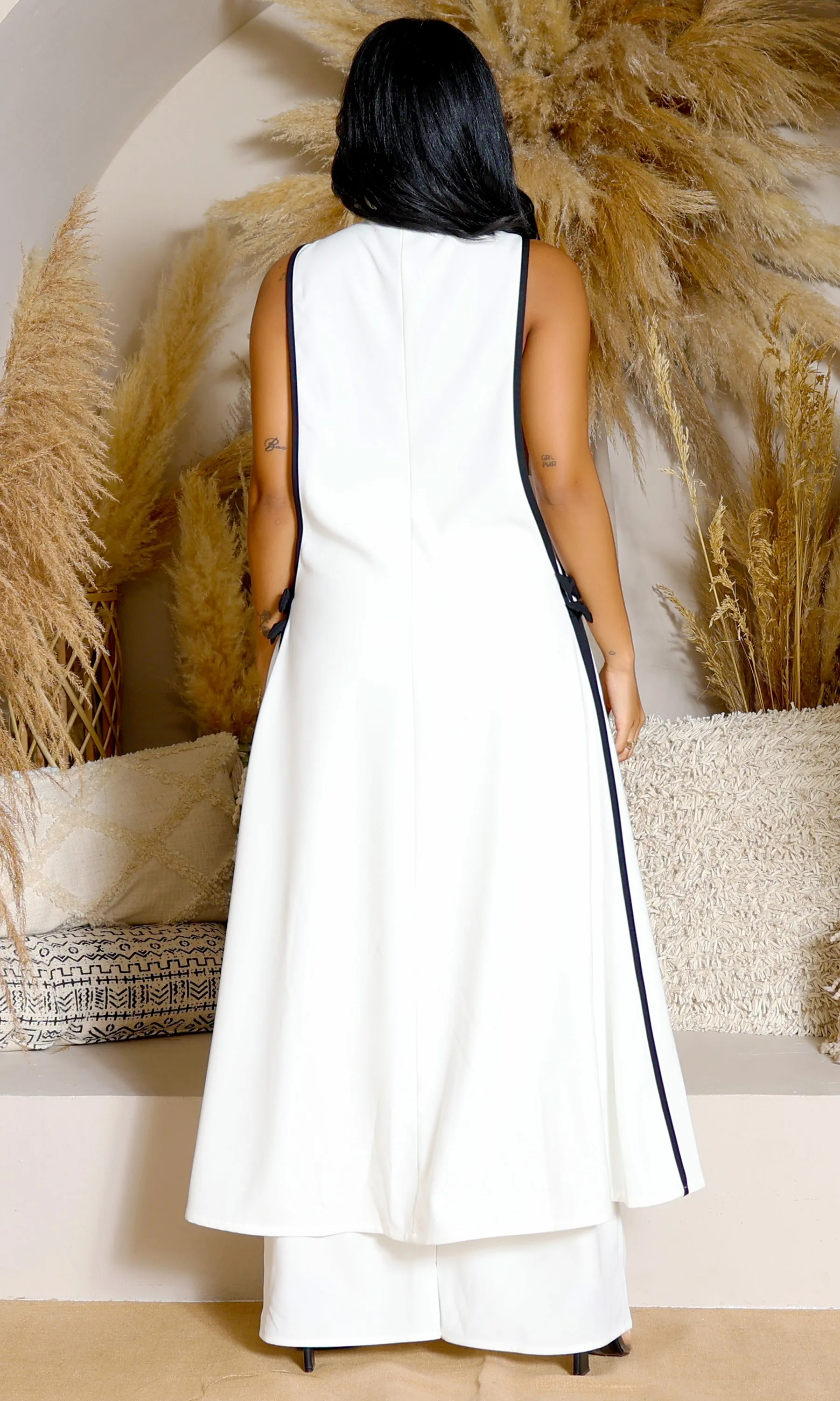 Day-to-Night Monochrome Elegance Pants Set FINAL SALE