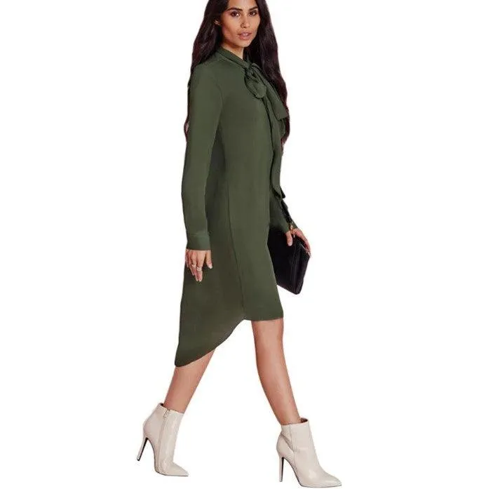 European and American fashion style loose long shirts, long-sleeved blouses