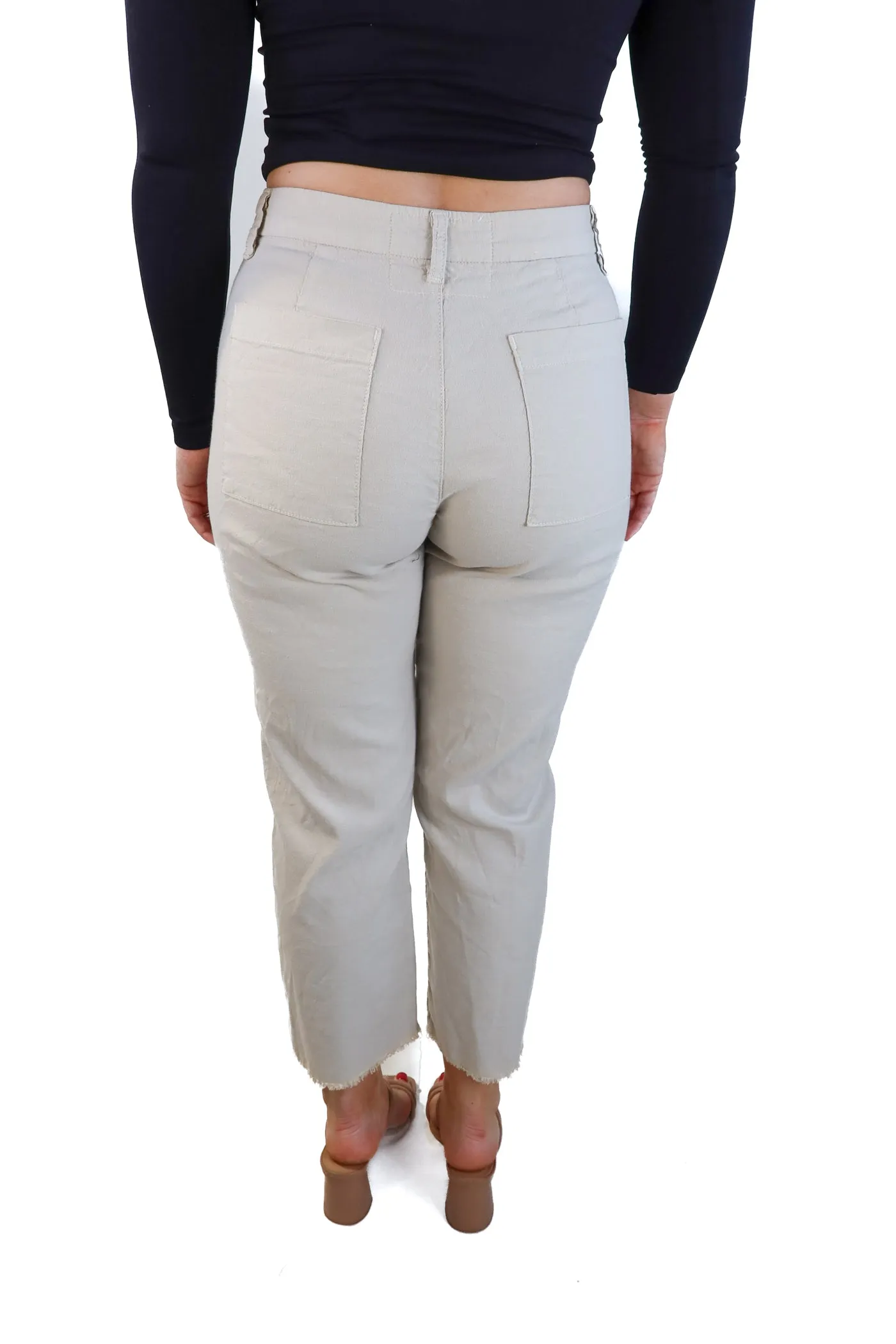 Frank & Eileen beige relaxed pants (2; retails for $298)