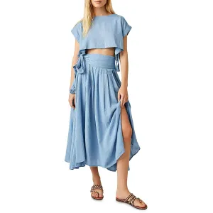 Free People Womens Cotton Boxey Cropped