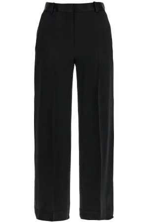 high-waisted loose black pants with side openings 251 WRB4483 FB0344 BLACK