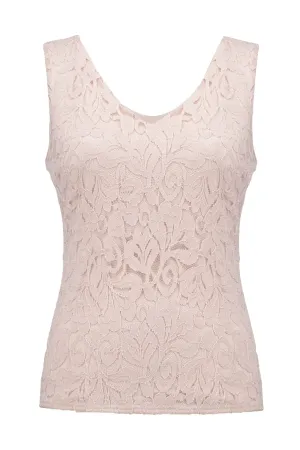 Joseph Ribkoff 251760 Pink Quartz Lace Camisole Top