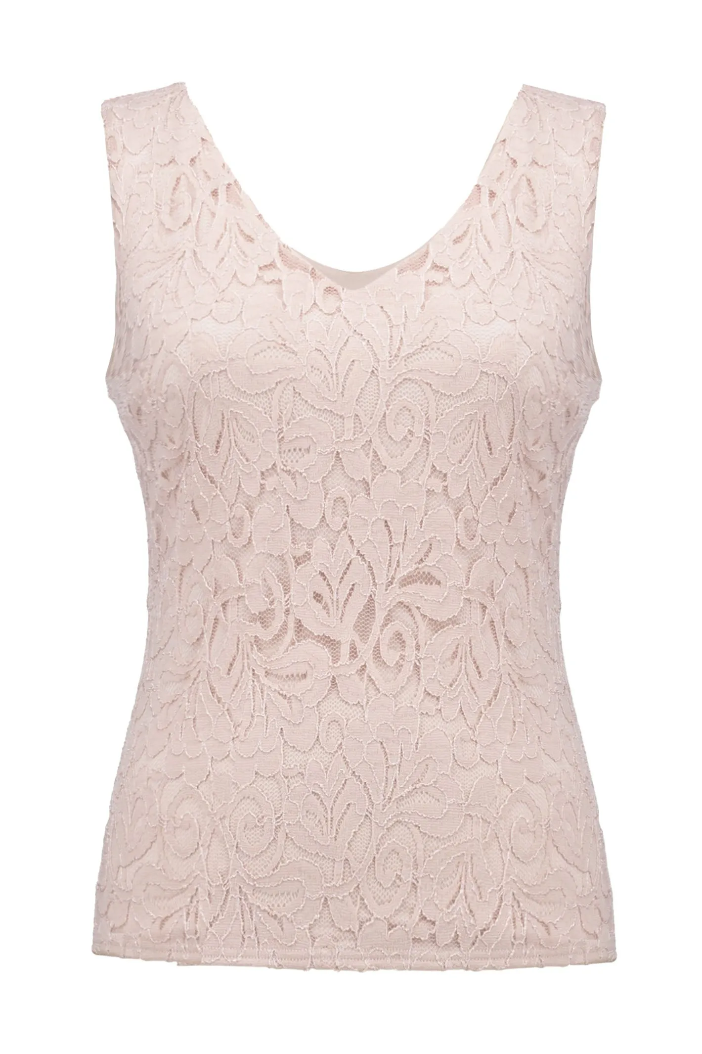 Joseph Ribkoff 251760 Pink Quartz Lace Camisole Top