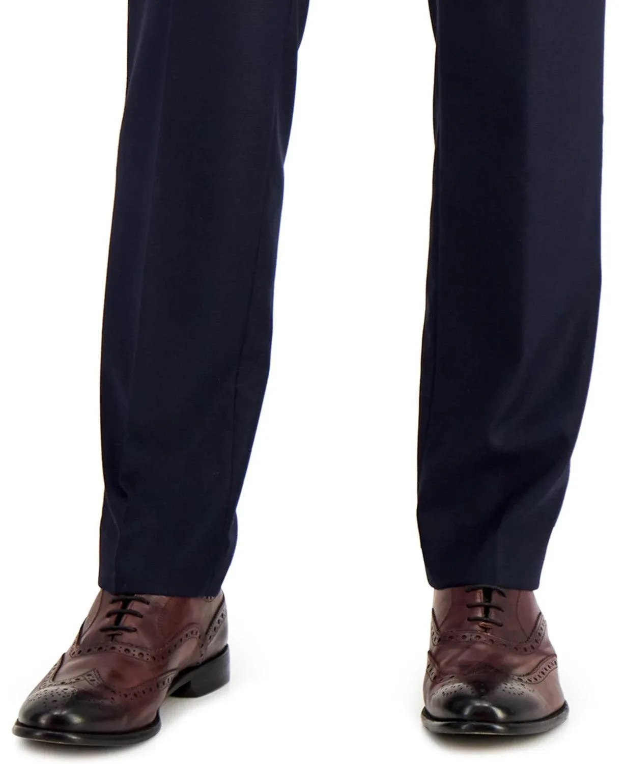 Kenneth Cole Reaction Mens Slim fit Dress Pants 34 / 30 Blue Solid