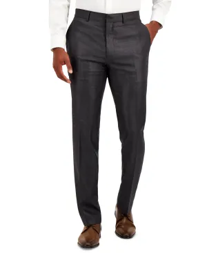 Kenneth Cole Reaction Mens Slim fit Dress Pants 34 / 32 Grey Solid