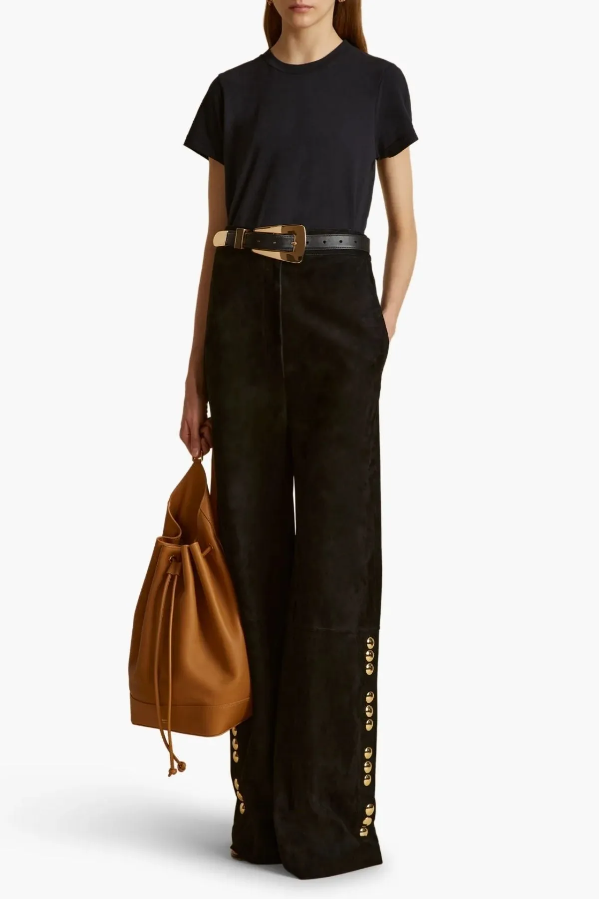 KHAITE Emmylou T-Shirt - Washed Black
