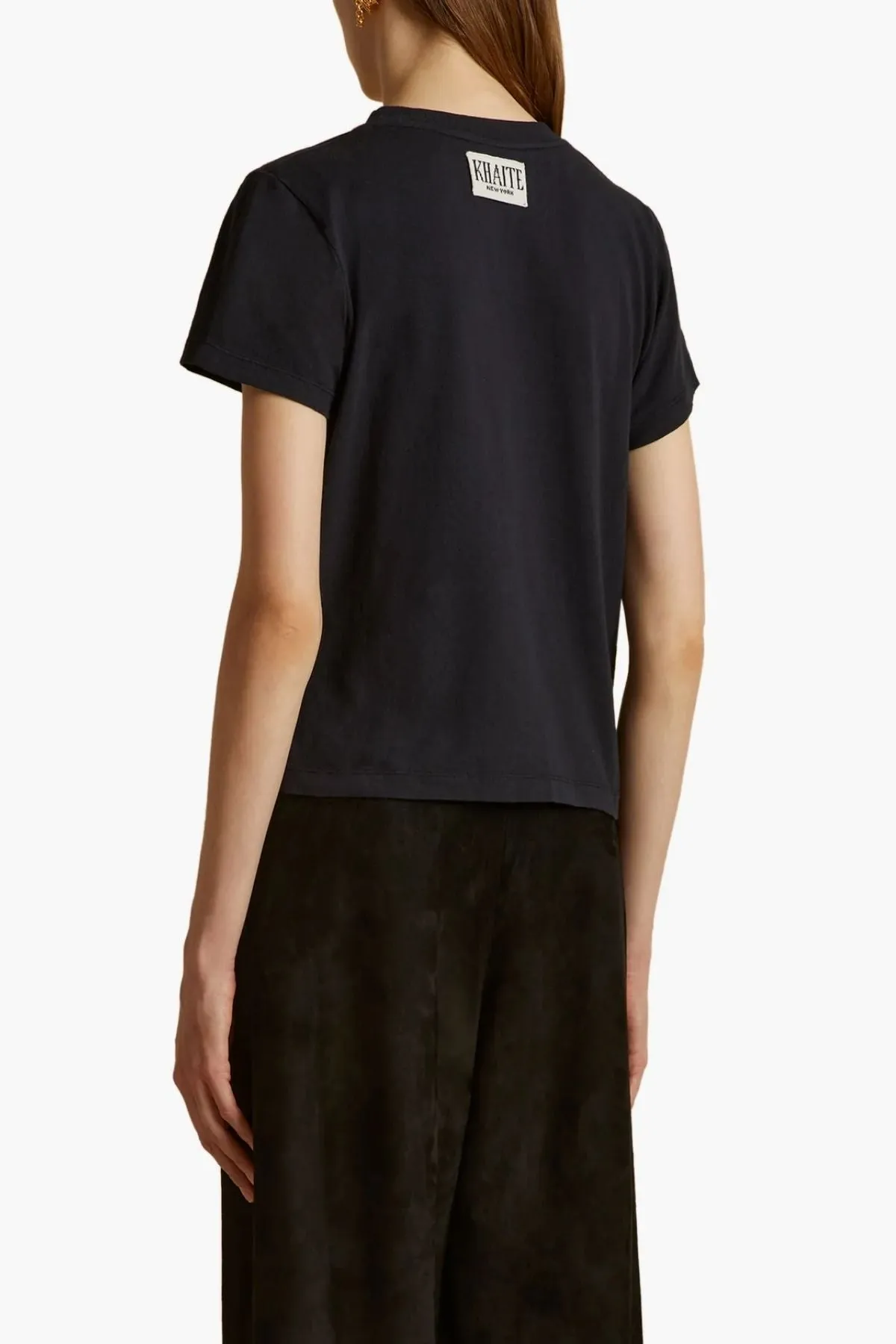 KHAITE Emmylou T-Shirt - Washed Black
