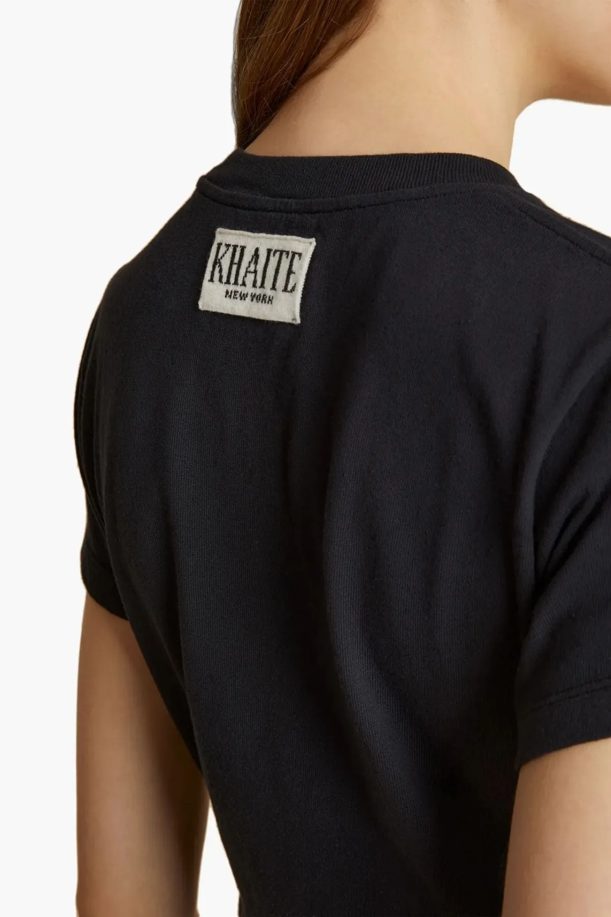 KHAITE Emmylou T-Shirt - Washed Black