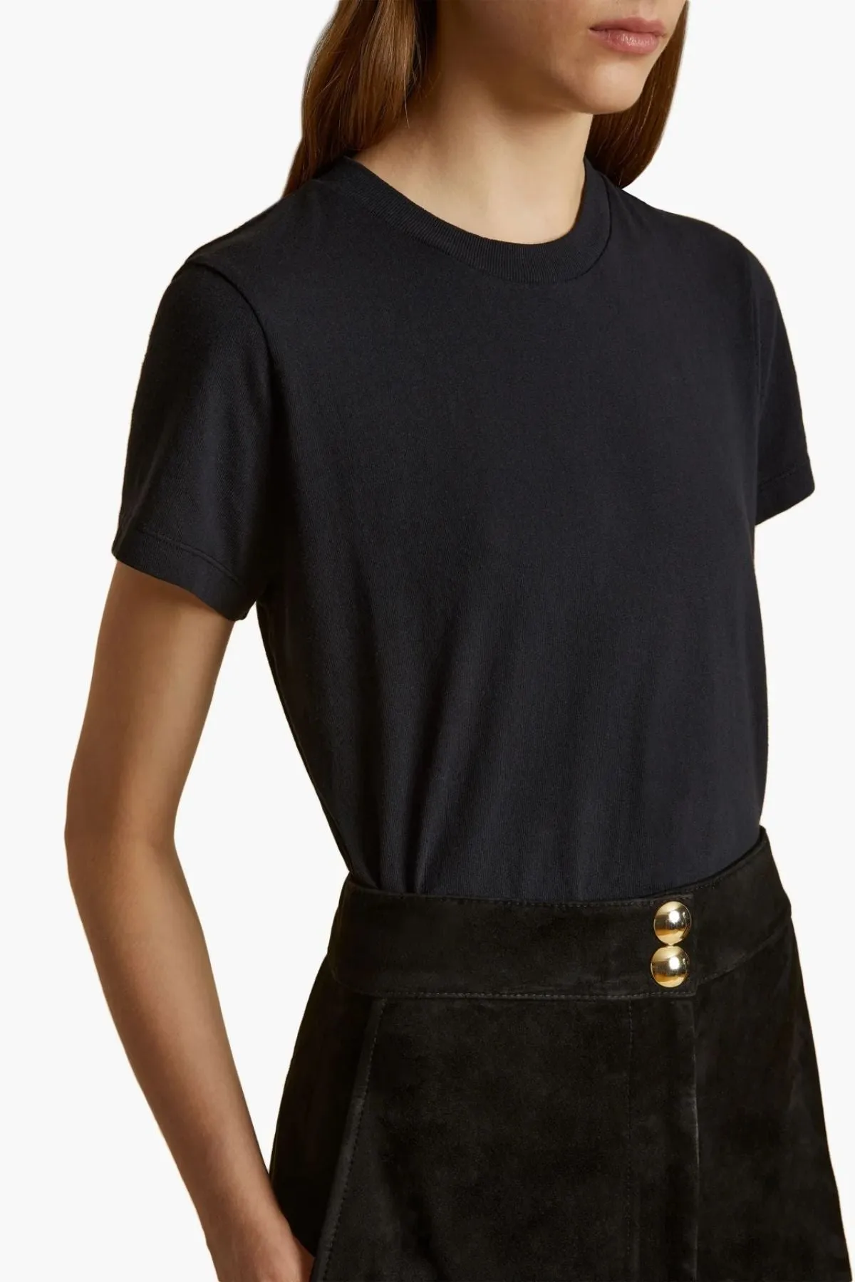KHAITE Emmylou T-Shirt - Washed Black