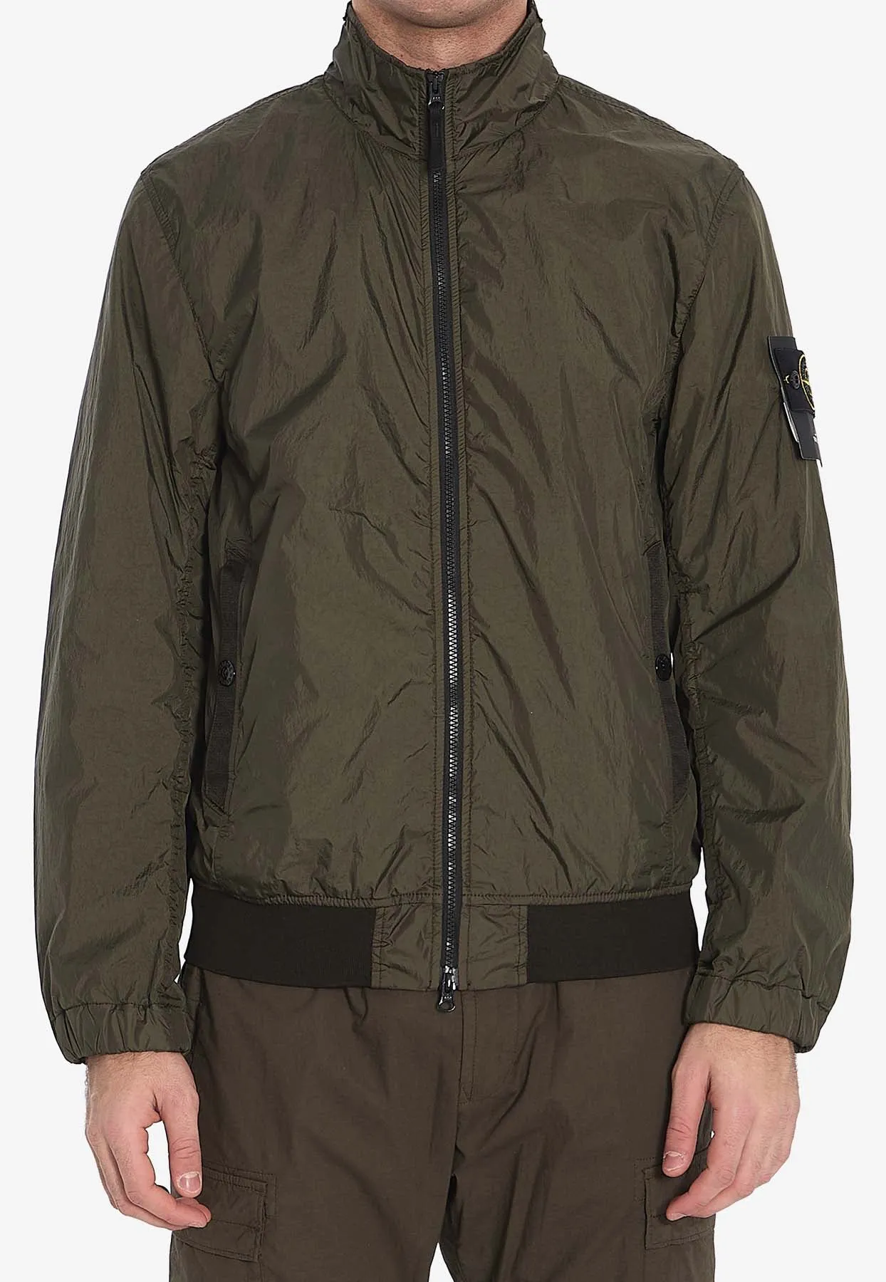 Logo Patch Zip-Up Jacket