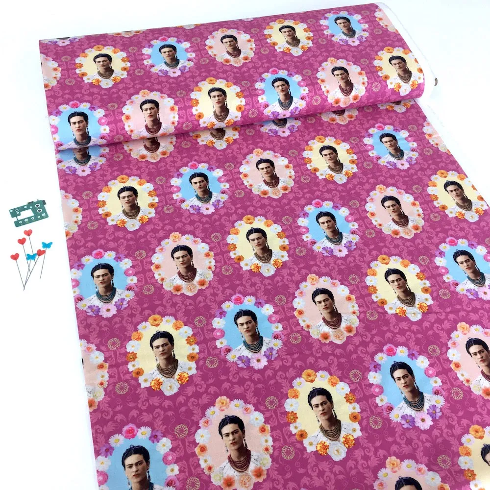Remnant of Frida Kahlo Flower Frames Pink (143cm)
