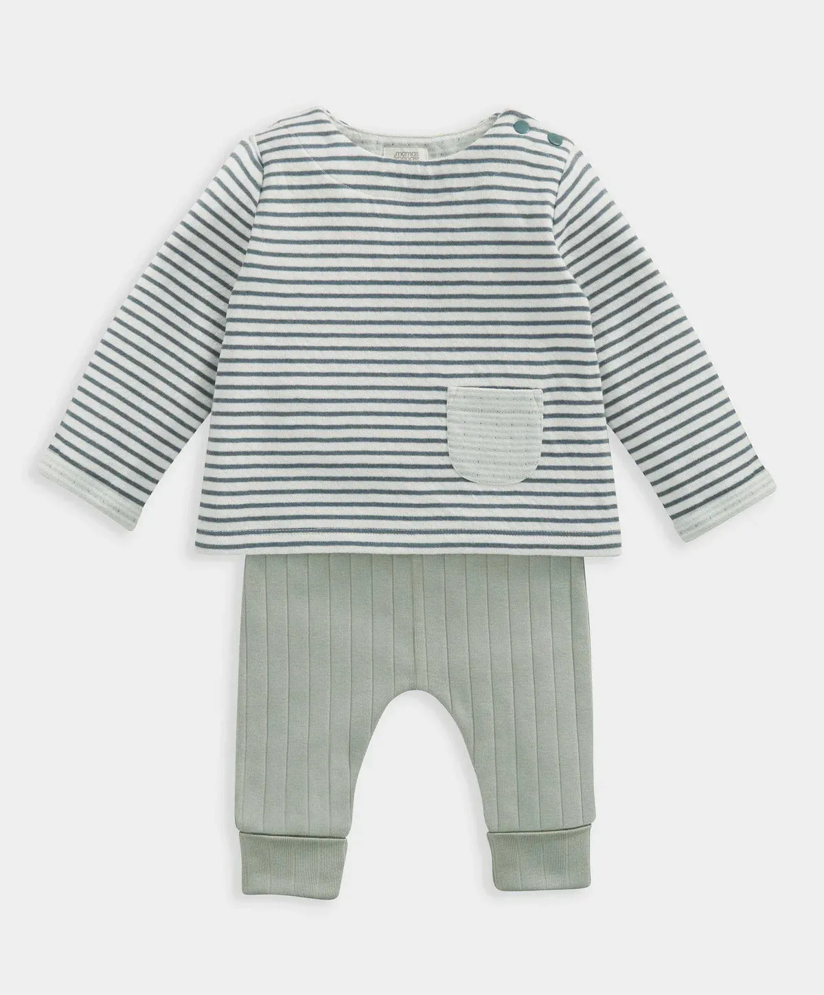 Stripe Top & Leggings Outfit Set
