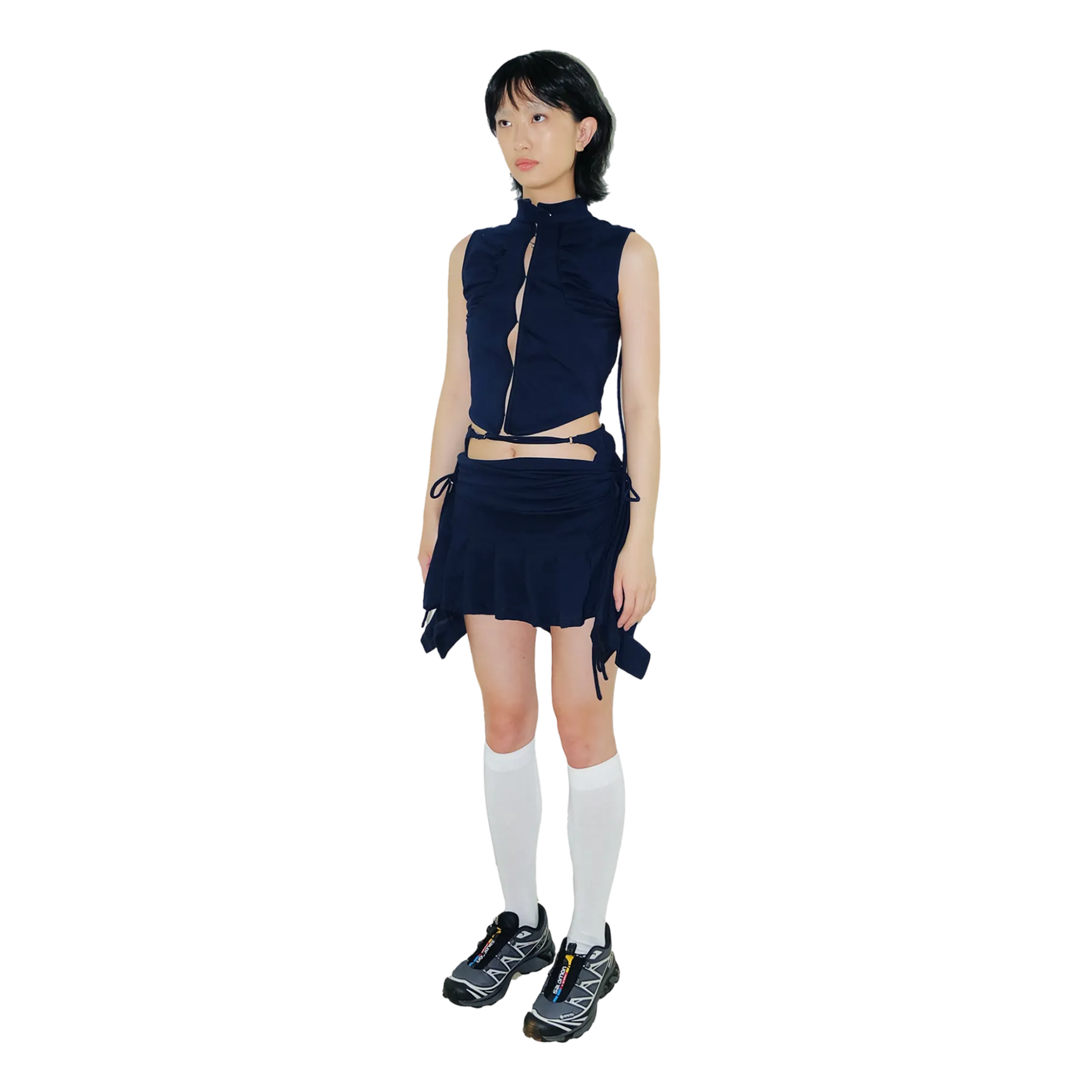 System Mini Skirt — Navy