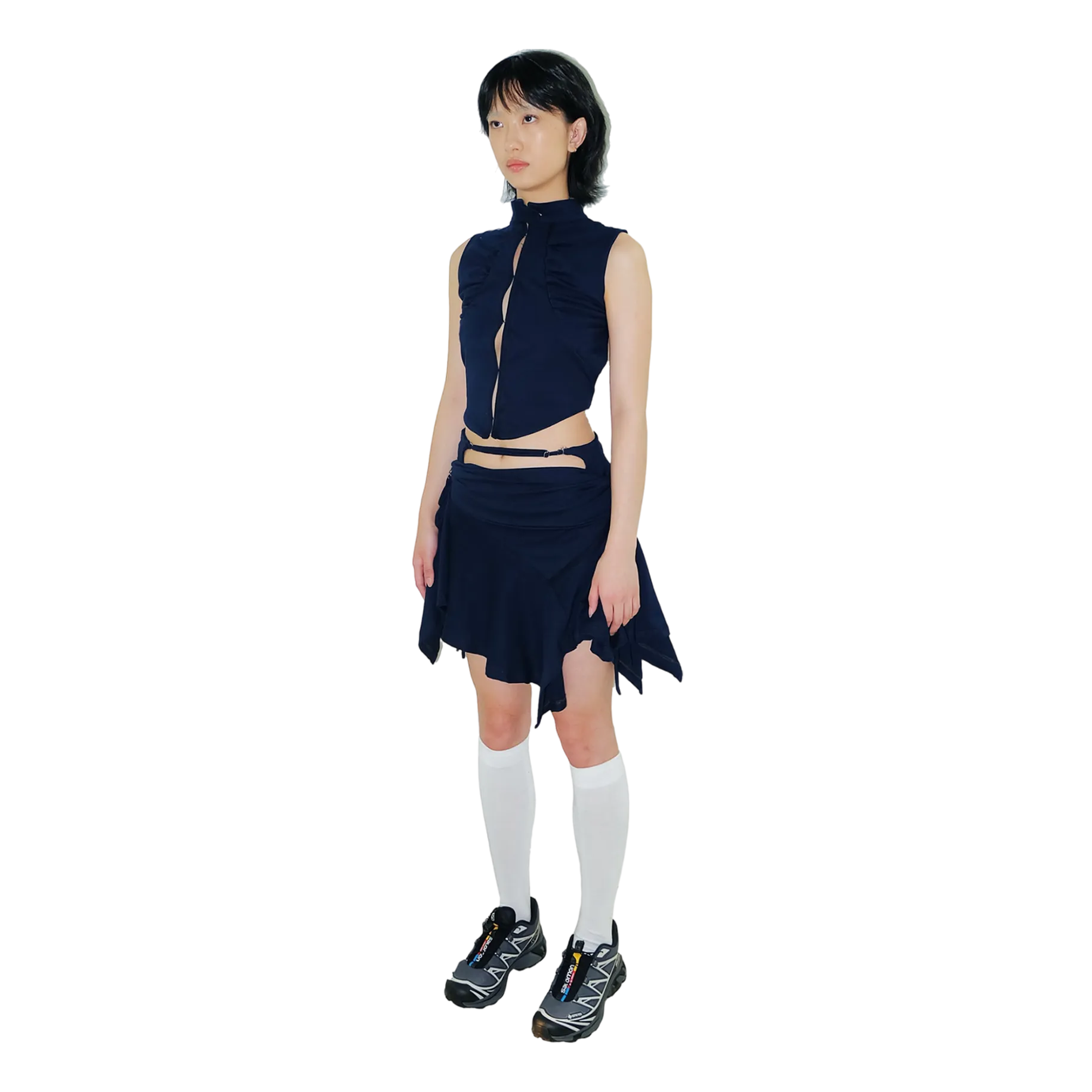 System Mini Skirt — Navy
