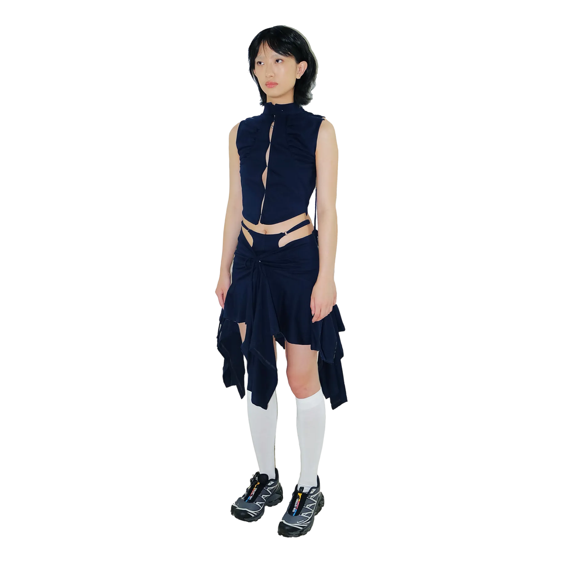 System Mini Skirt — Navy