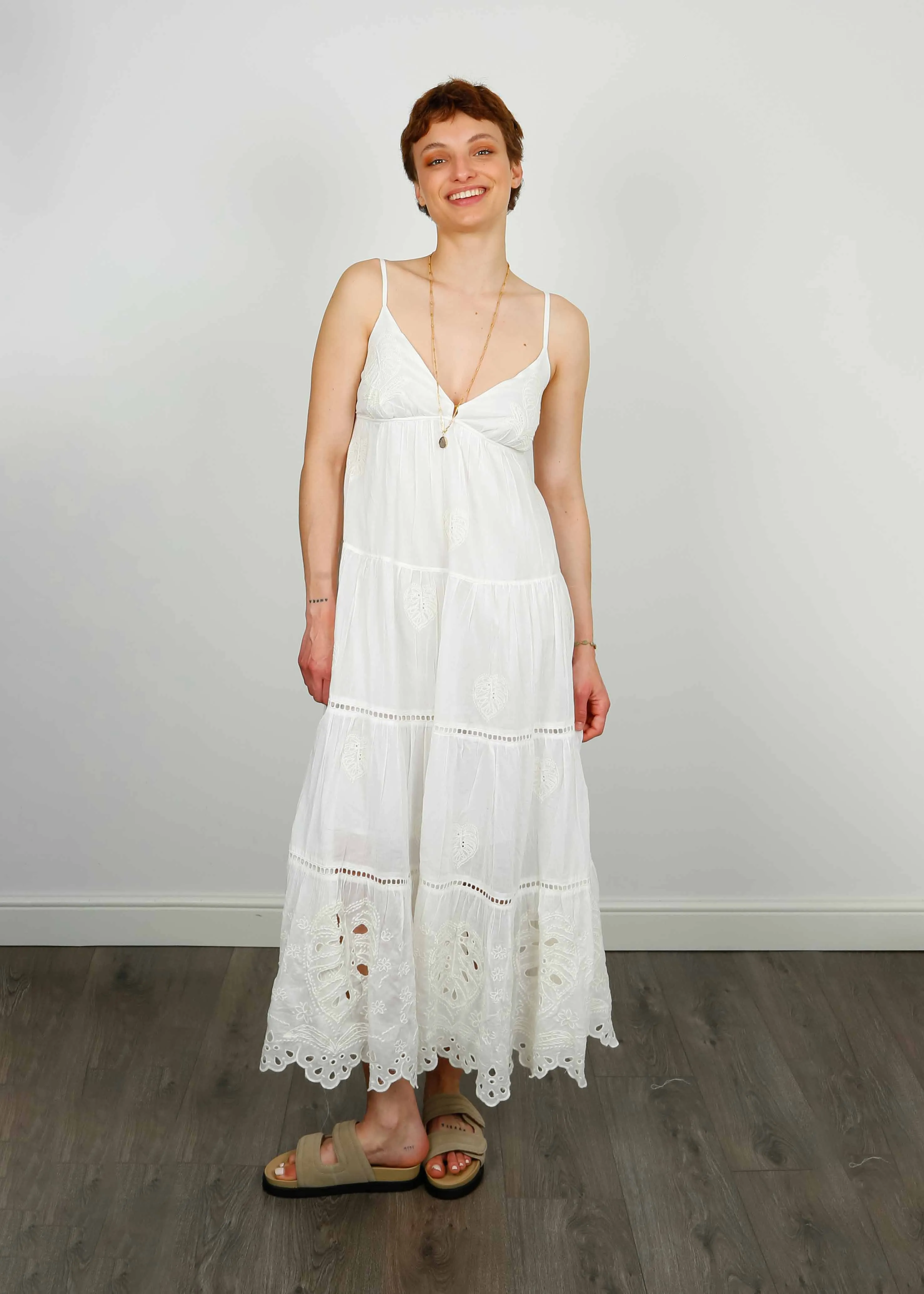 V Michelle Dress in Ivory