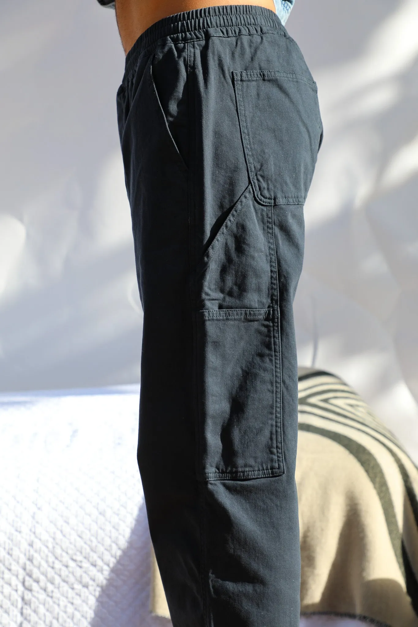 Wide Comfy Pants Dark Navy