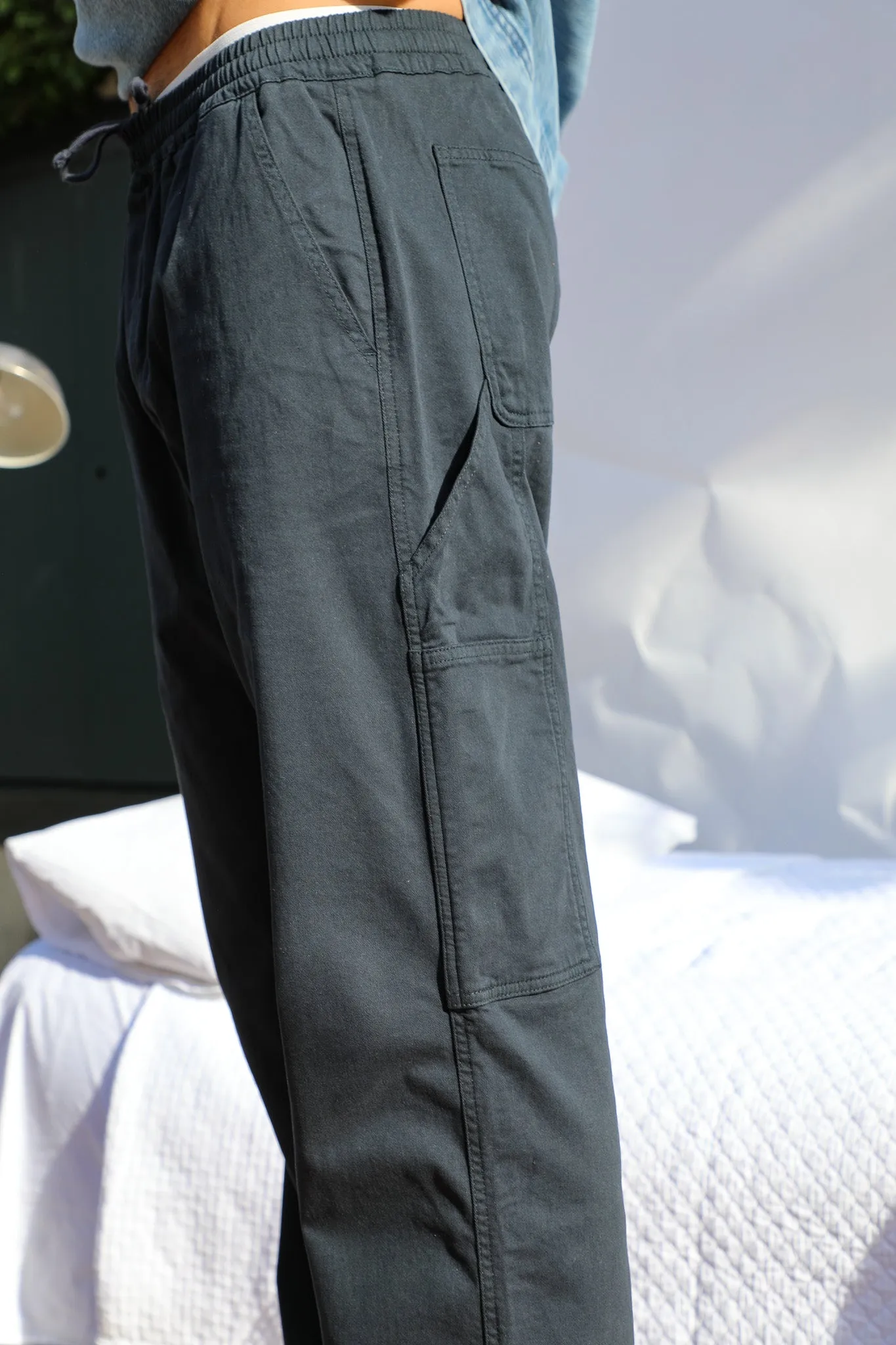 Wide Comfy Pants Dark Navy