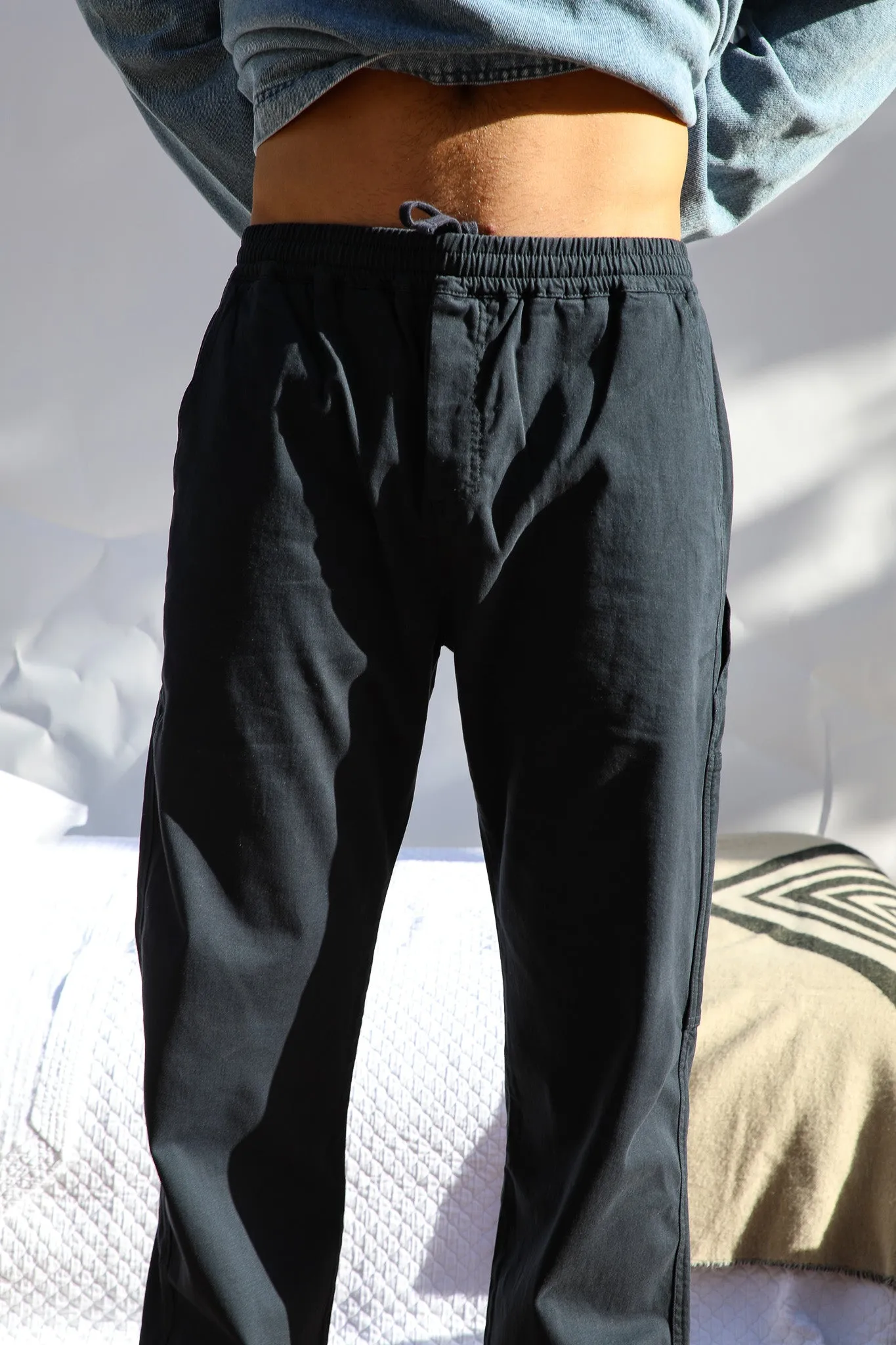 Wide Comfy Pants Dark Navy