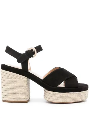 Women's Odina Platform Sandals In Black/gold