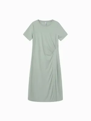 Women's Solid Colored Longline Dress