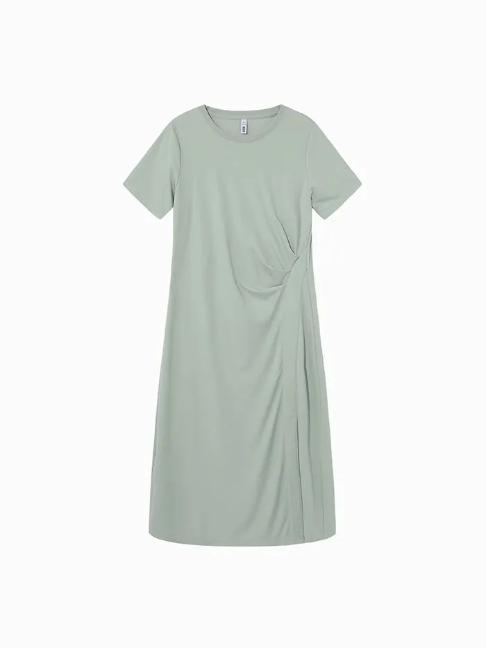 Women's Solid Colored Longline Dress