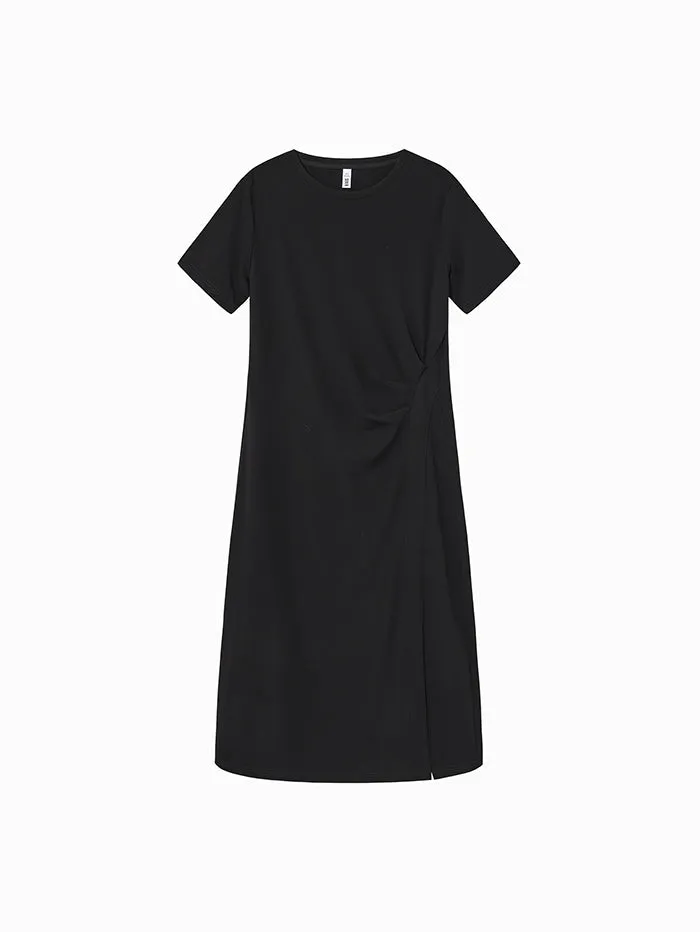 Women's Solid Colored Longline Dress