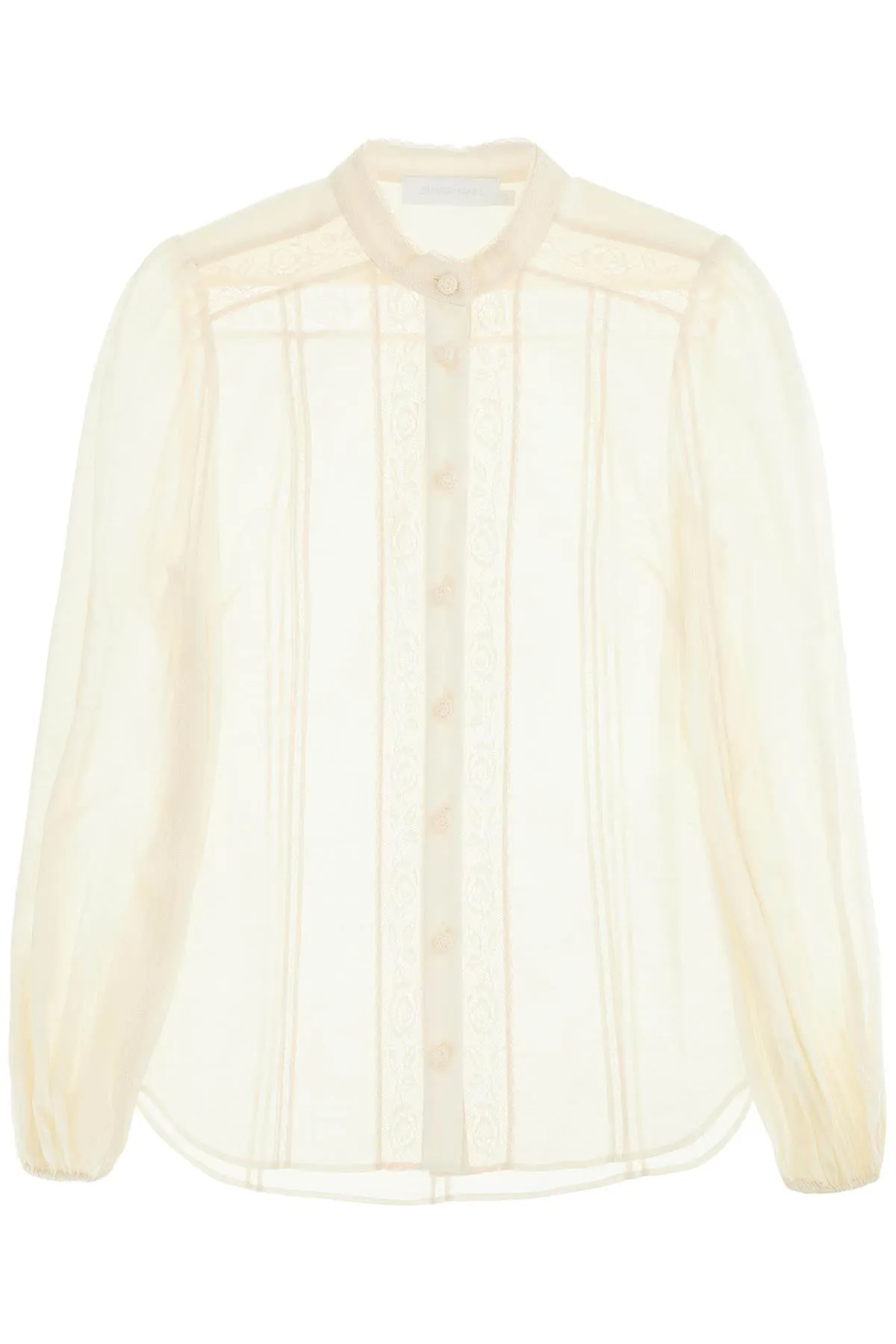 ZIMMERMANN halliday lace-trimmed shirt